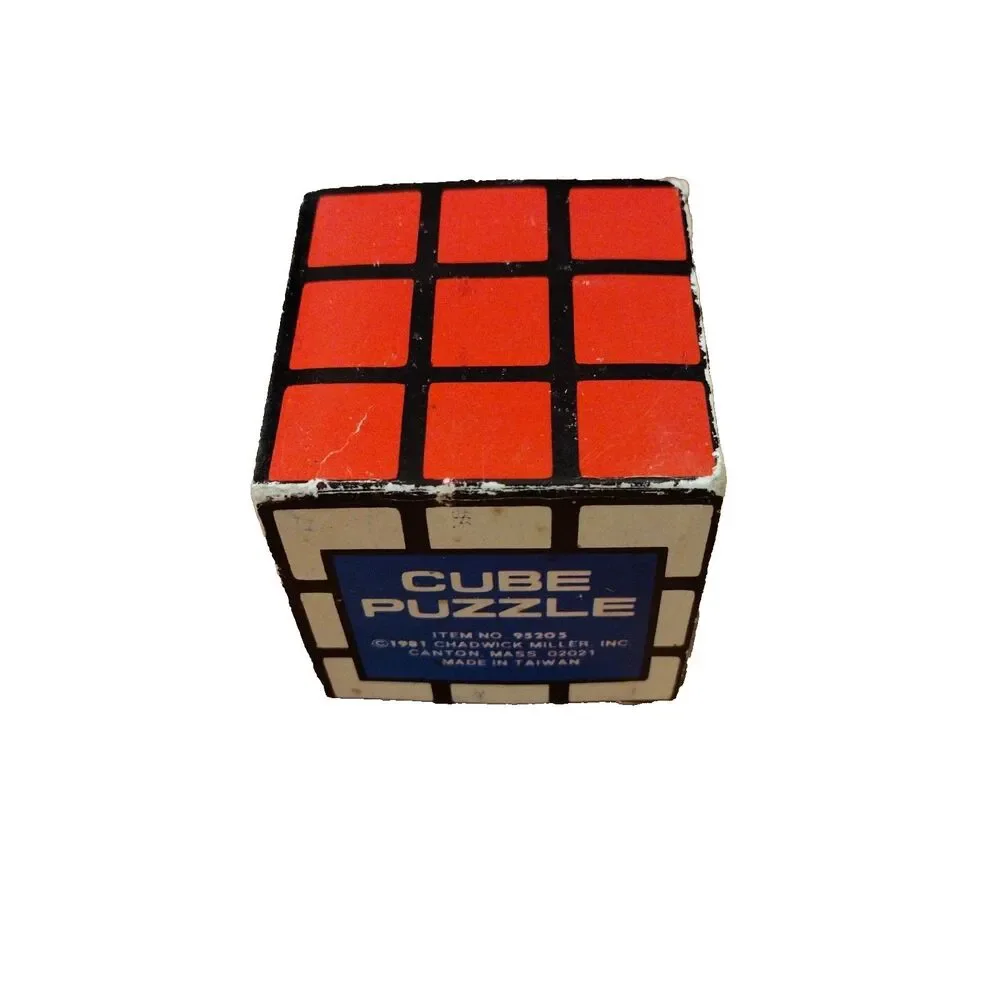 Chadwick Miller Cube Puzzle 95205 VTG 1984 Twist Color-Match 3x3x3 w/Box Taiwan